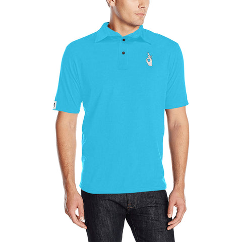 DTI Polar Blue Polo Men's Shirt