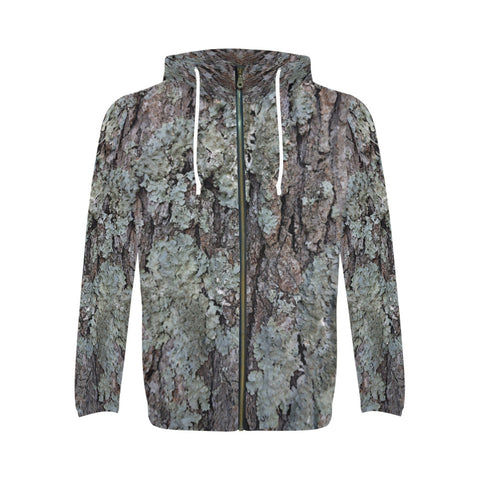Descendants of the Island Hunt Club Camo Men's All Over Print Full Zip Hoodie (Model H14)