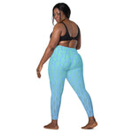 Descendants of the Island Ocean Blues Crossover leggings with pockets
