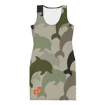 Descendants of the Island Dolphin Camo 5 Cut & Sew Dress