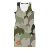 Descendants of the Island Dolphin Camo 5 Cut & Sew Dress