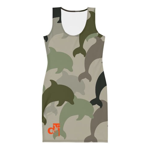 Descendants of the Island Dolphin Camo 5 Cut & Sew Dress