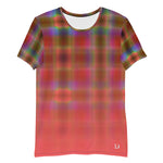 DTI Tartan Coral Men's Athletic T-shirt