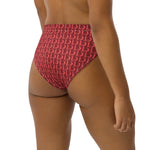 Descendans of the Island Strawberry Coral Recycled high-waisted bikini bottom
