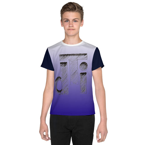 DTI Blueberry Crayon Logo Youth crew neck t-shirt