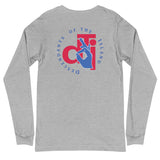 Descendants of the Island Vermillion and Blue Logo Unisex Long Sleeve Tee