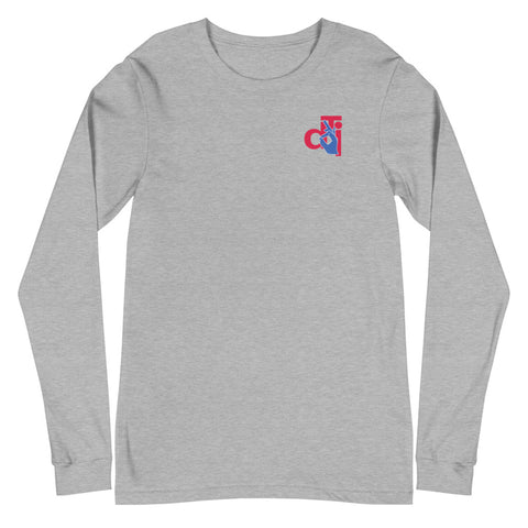 Descendants of the Island Vermillion and Blue Logo Unisex Long Sleeve Tee