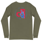 Descendants of the Island Vermillion and Blue Logo Unisex Long Sleeve Tee