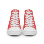 Descendants of the Island Coral Platinum Women’s high top canvas shoes