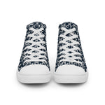 Descendants of the Island Navy and Grey Women’s high top canvas shoes